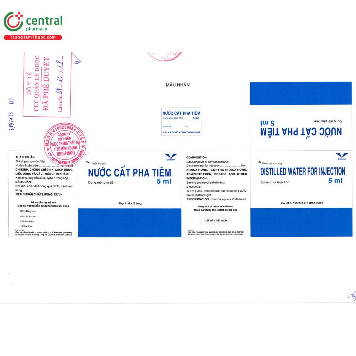 nuoc cat pha tiem 5ml bidiphar 2 P6446 nuoc cat pha tiem 5ml bidiphar 2 P6446
