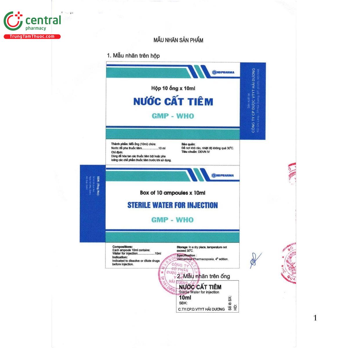nuoc cat tiem hdpharma 10ml 3 G2558 nuoc cat tiem hdpharma 10ml 3 G2558