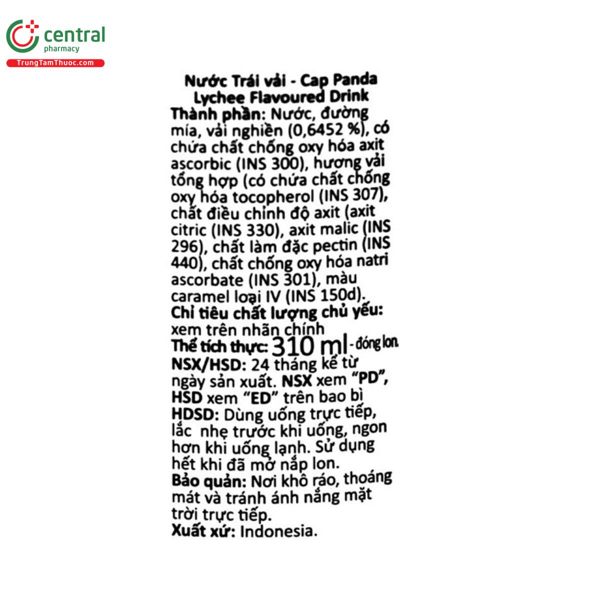 nuoc giai khat cap panda leci 3 Q6714