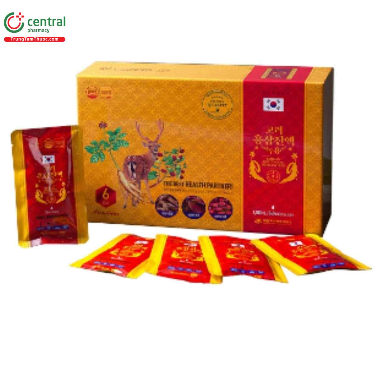 Nước Hồng Sâm Nhung Hươu (30 gói x 70ml) - Daedong 