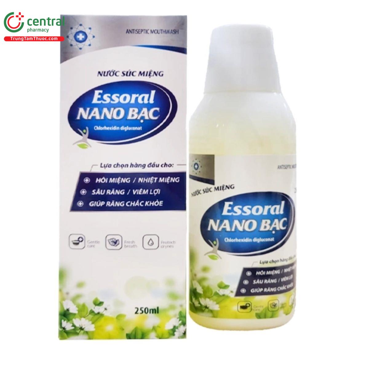 Nước Súc Miệng Essoral Nano Bạc