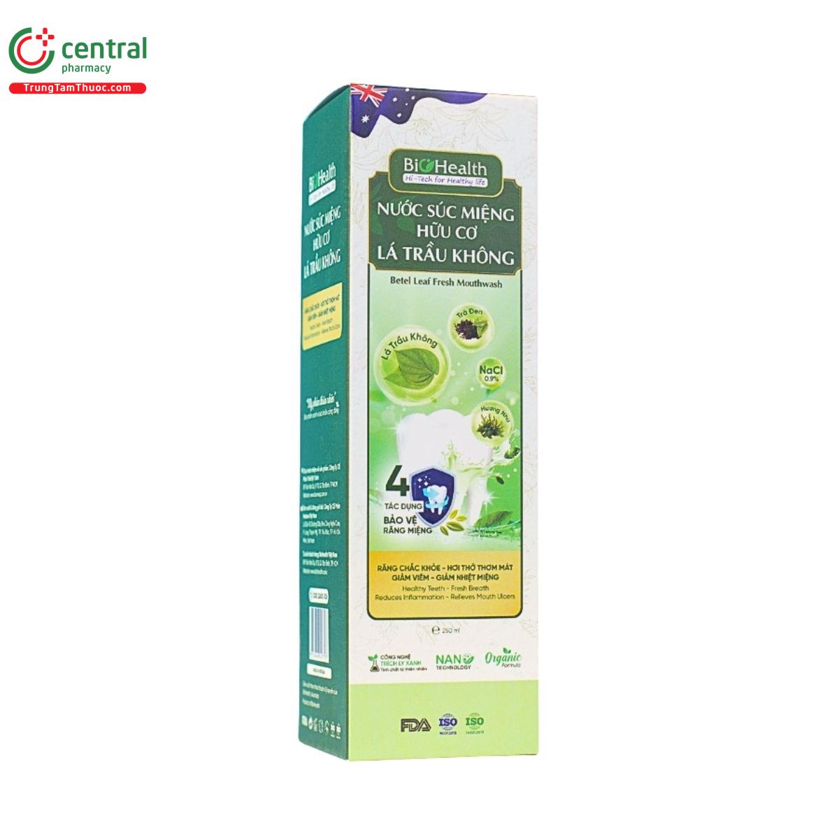 nuoc suc mieng huu co la trau khong biohealth 3 S7646