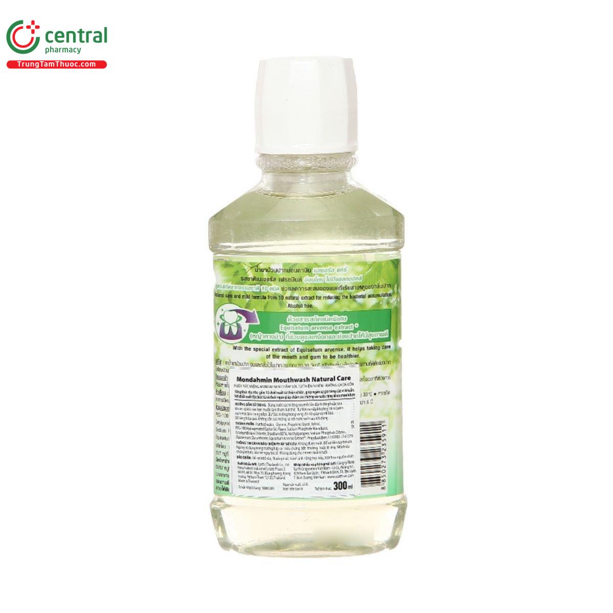 nuoc suc mieng mondahmin mouthwash natural care 300ml 2 S7846