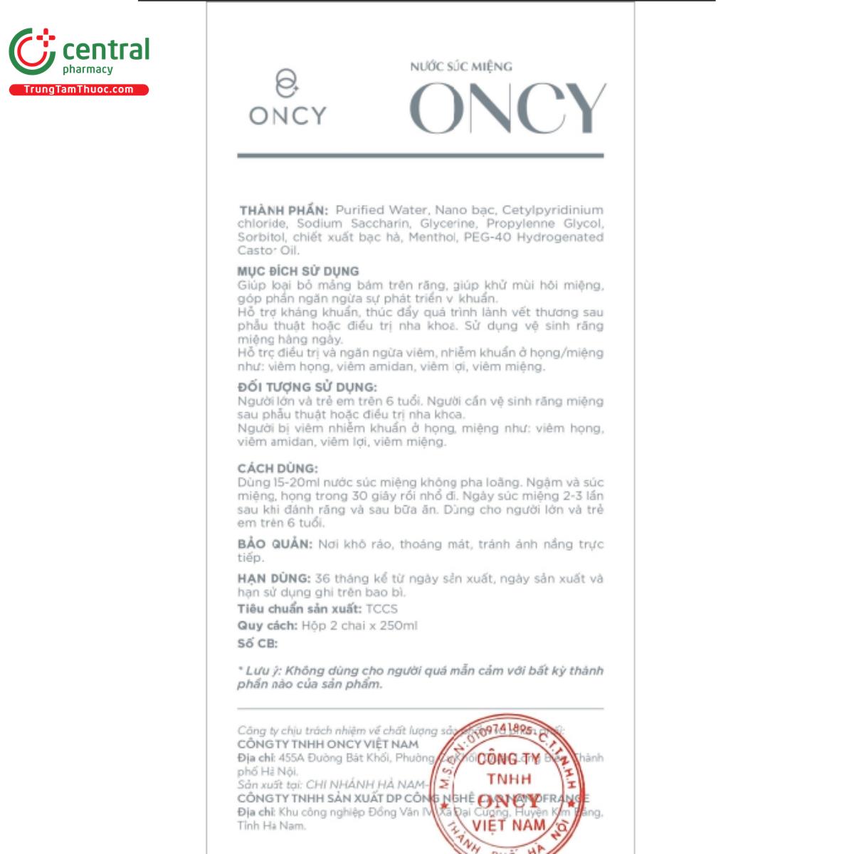 nuoc suc mieng oncy 5 A0867 nuoc suc mieng oncy 5 A0867