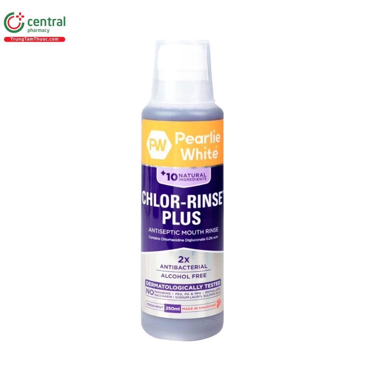 nuoc suc mieng pearlie white chlor rinse plus 2 F2857