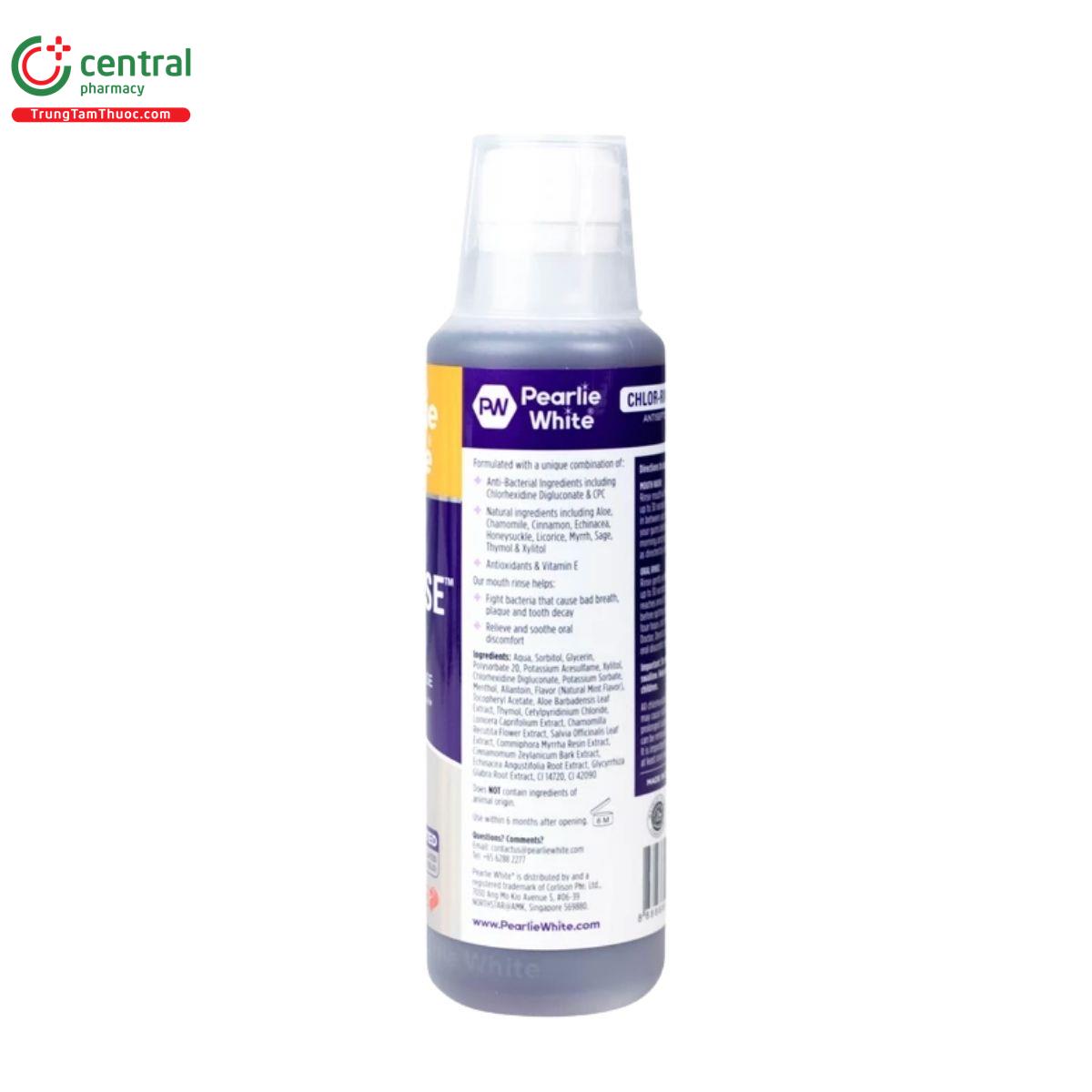 nuoc suc mieng pearlie white chlor rinse plus 4 F2055