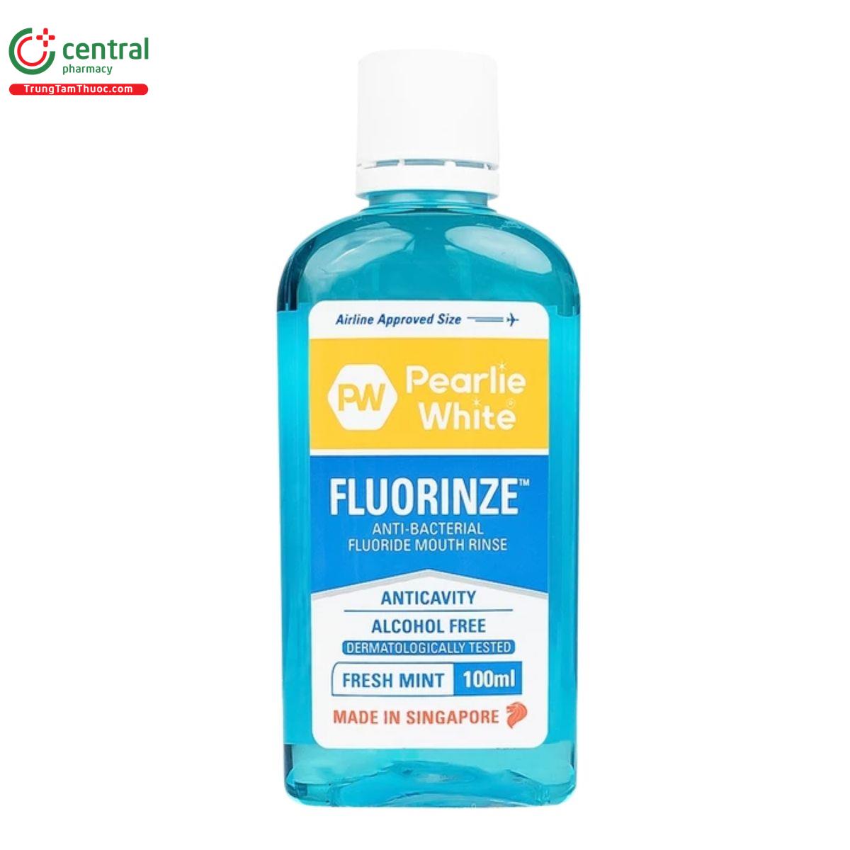 NƯỚC SÚC MIỆNG PEARLIE WHITE FLUORINZE CUNG CẤP FLUORIDE CAO GIÚP CHỐNG SÂU RĂNG
