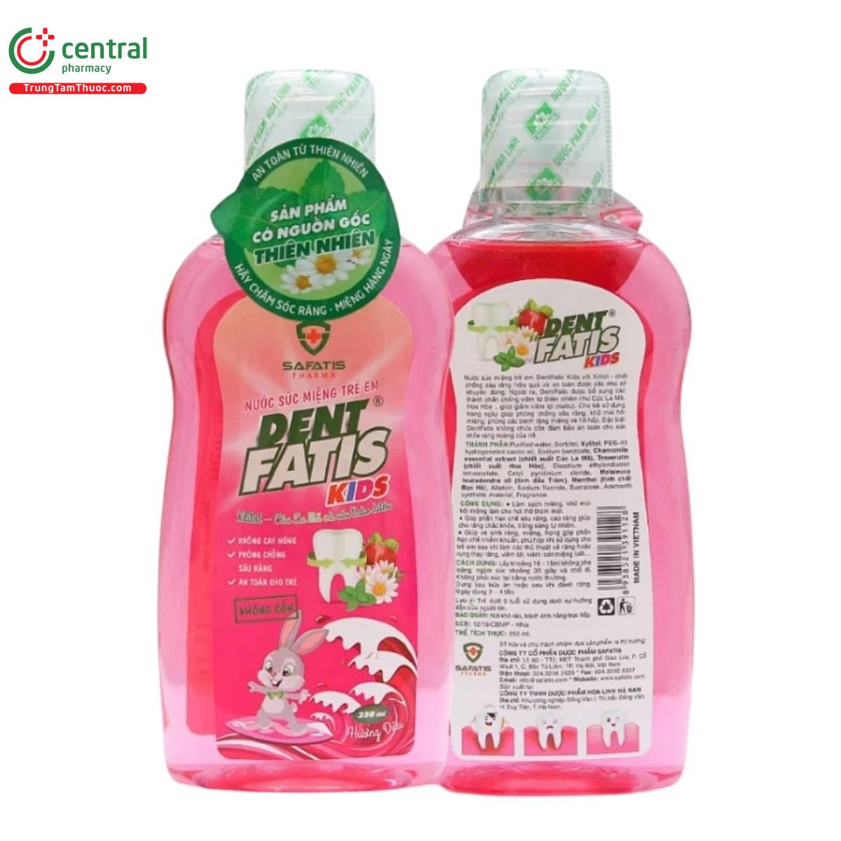 nuoc suc mieng tre em dent fatis kids huong dau 2 K4723