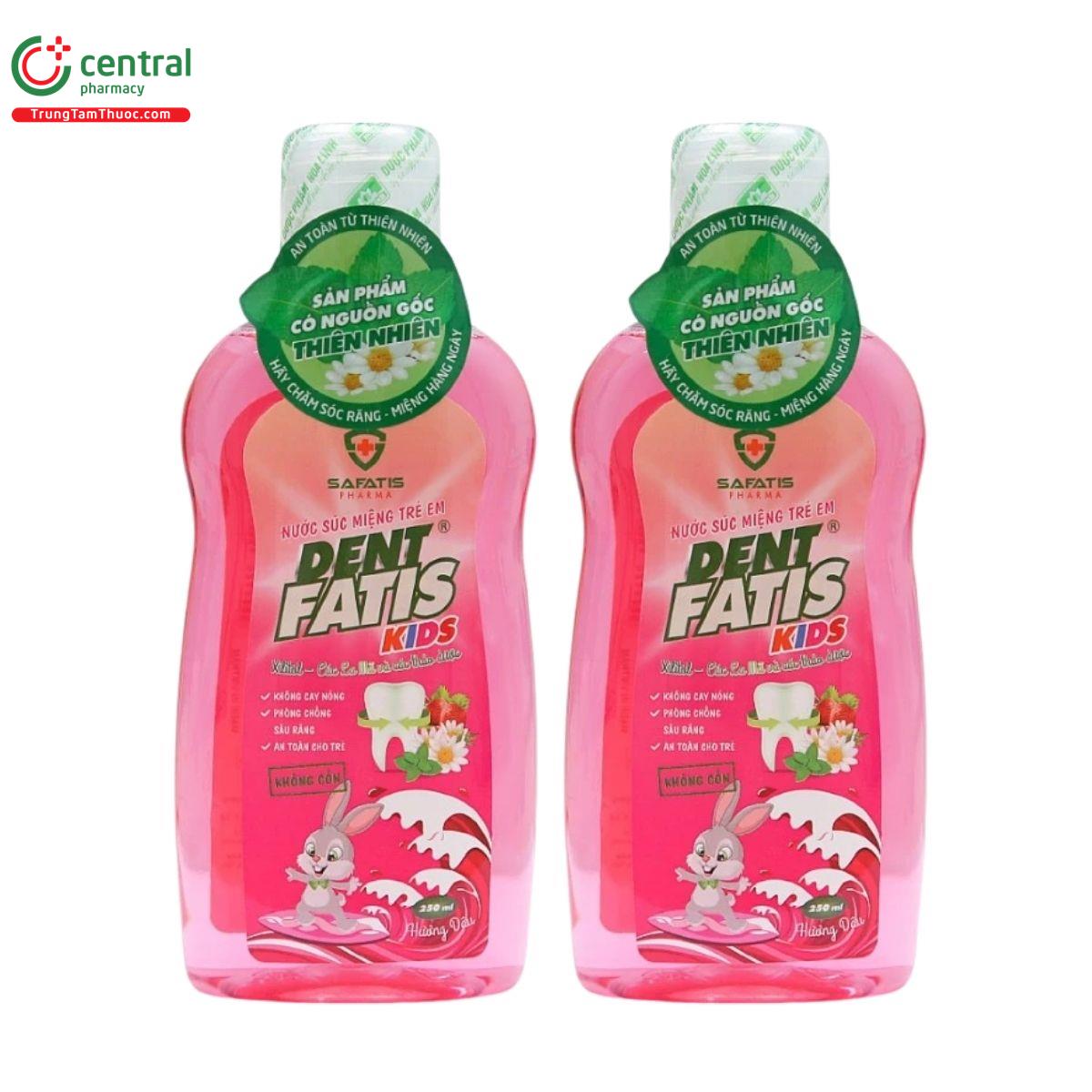 nuoc suc mieng tre em dent fatis kids huong dau 3 D1274