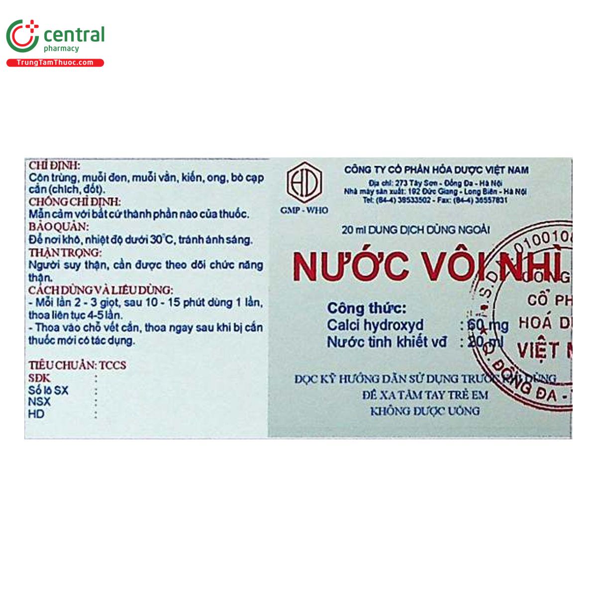 nuoc voi nhi hoa duoc R7805 nuoc voi nhi hoa duoc R7805