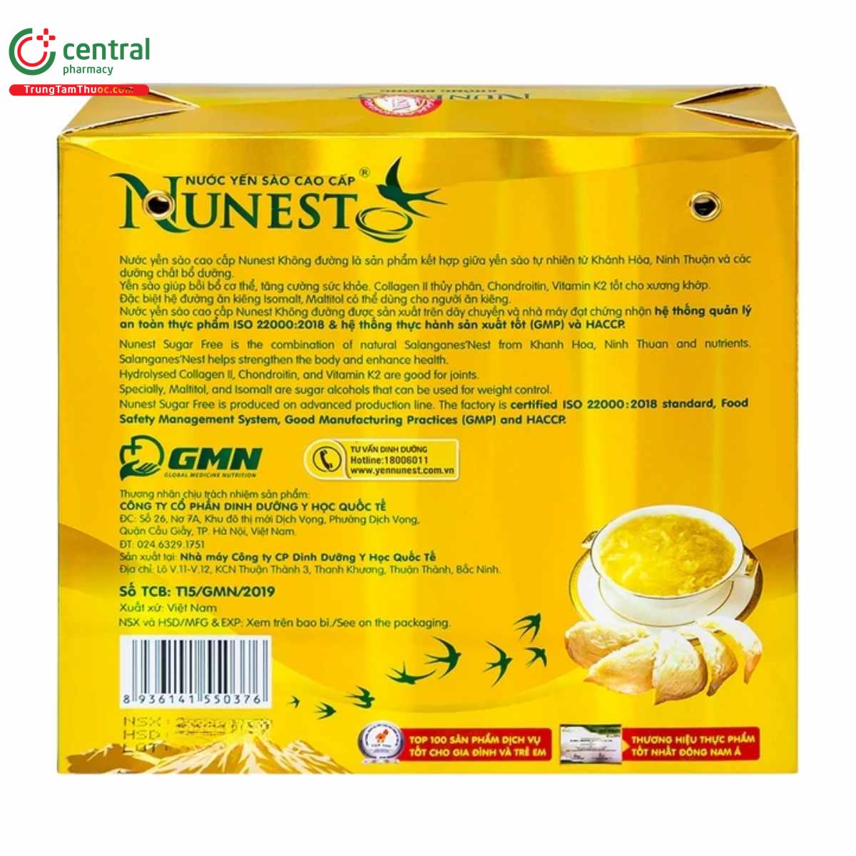 nuoc yen sao cao cap nunest khong duong 4 G2165