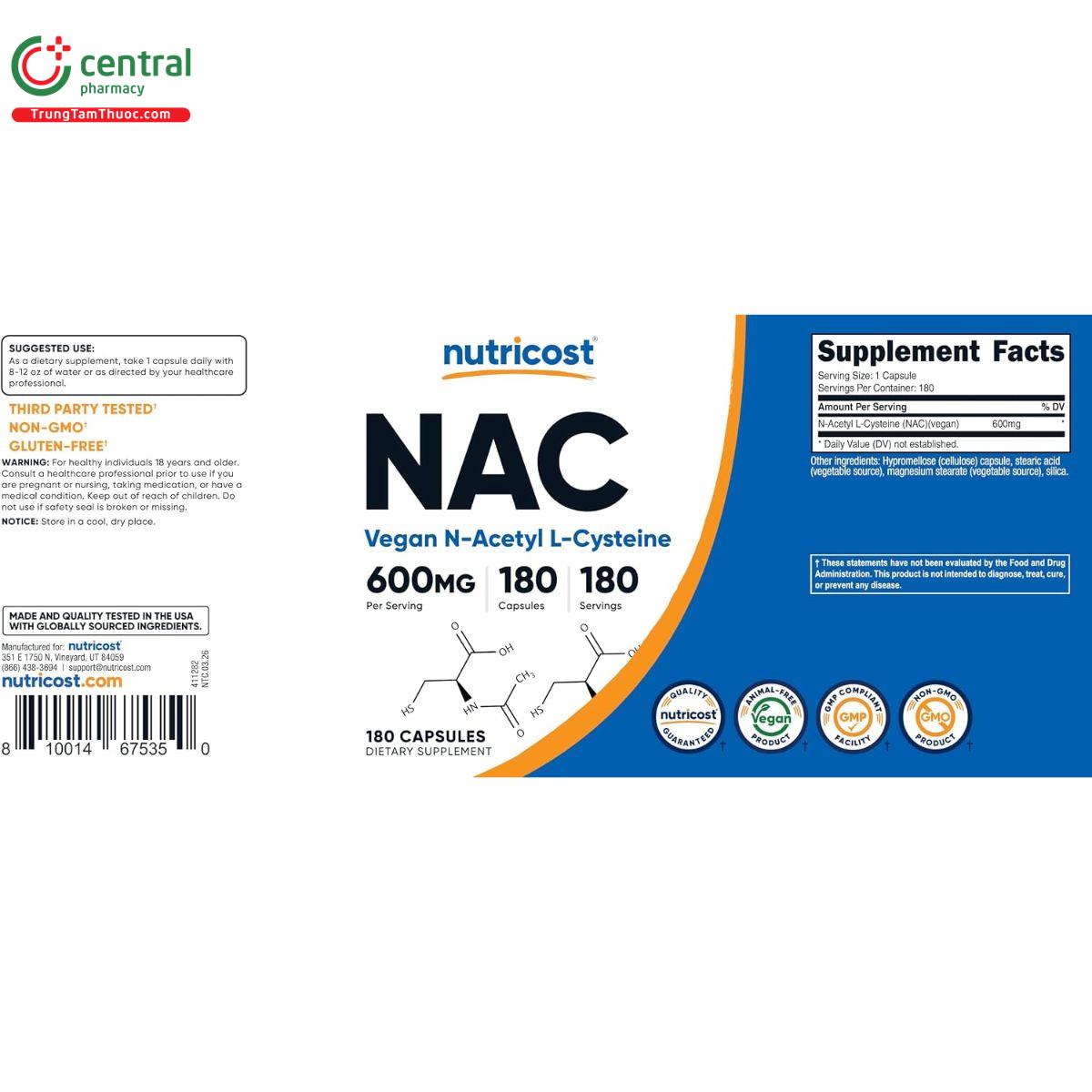nutricos nac 600mg 6 Q6473 nutricos nac 600mg 6 Q6473