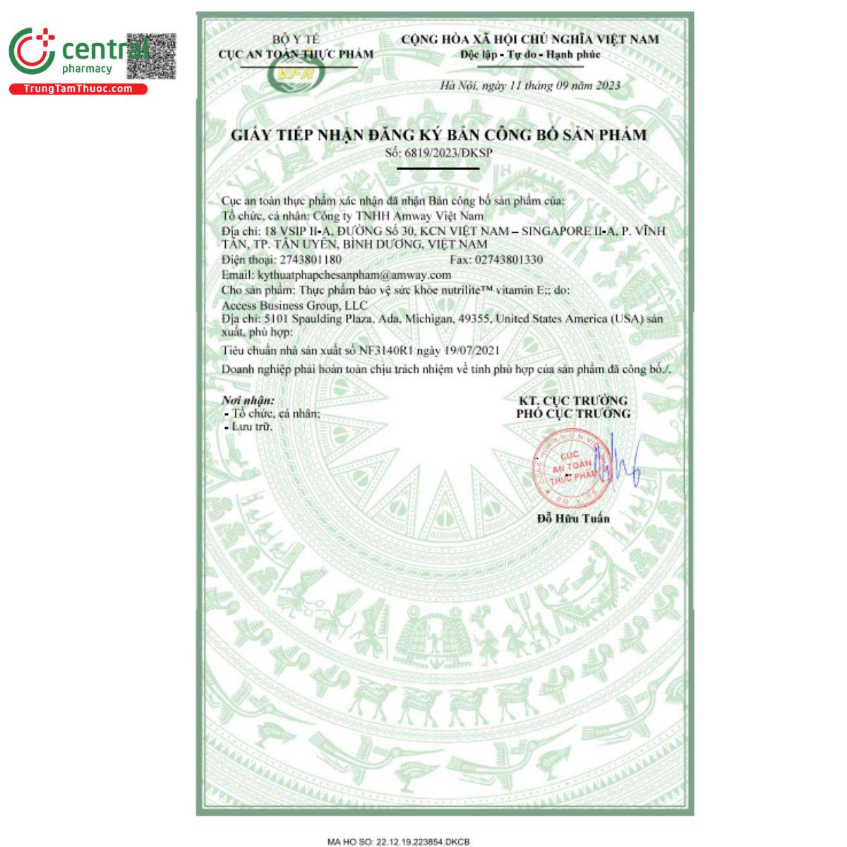 nutrilite vitamin e 3 I3067