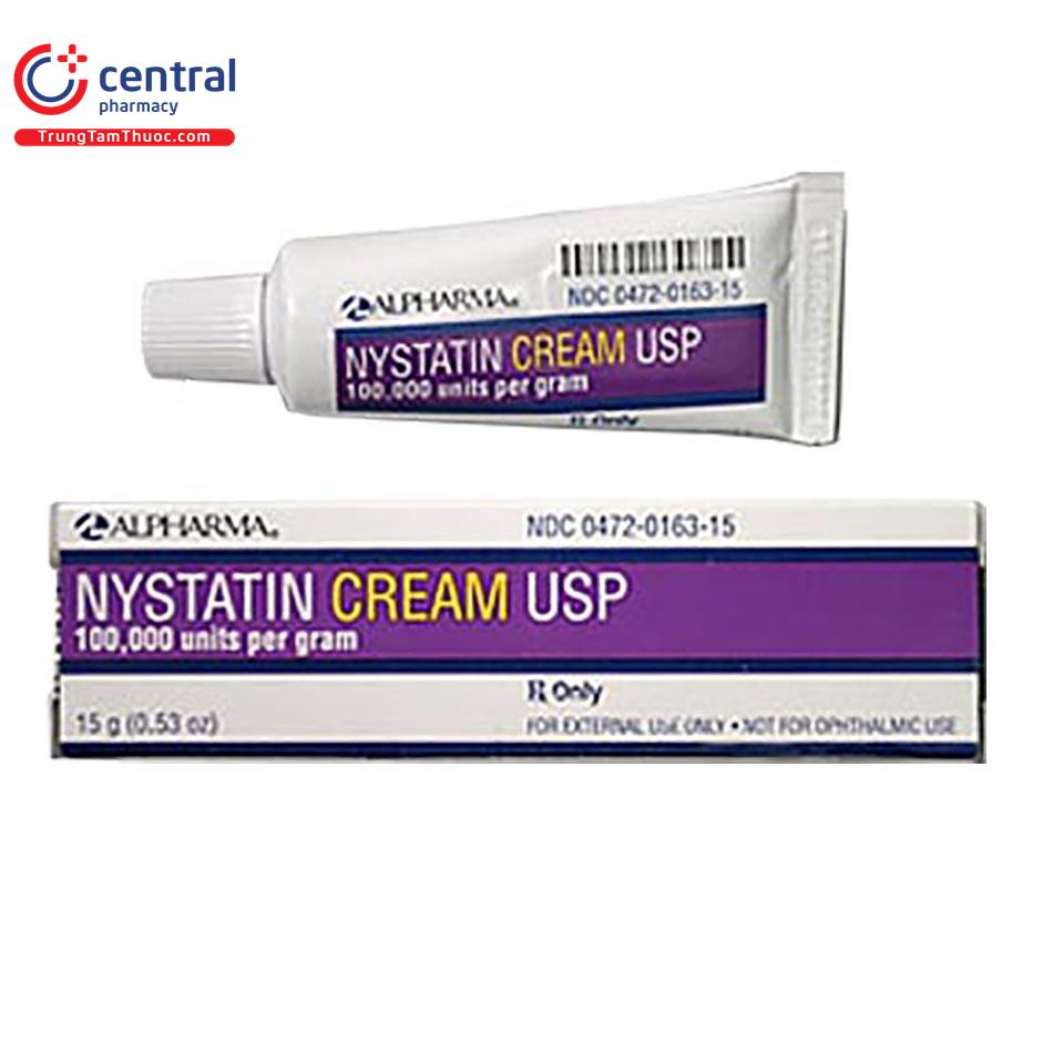 Thuốc Nystatin Cream USP 15g điều trị nhiễm nấm Candida âm đạo