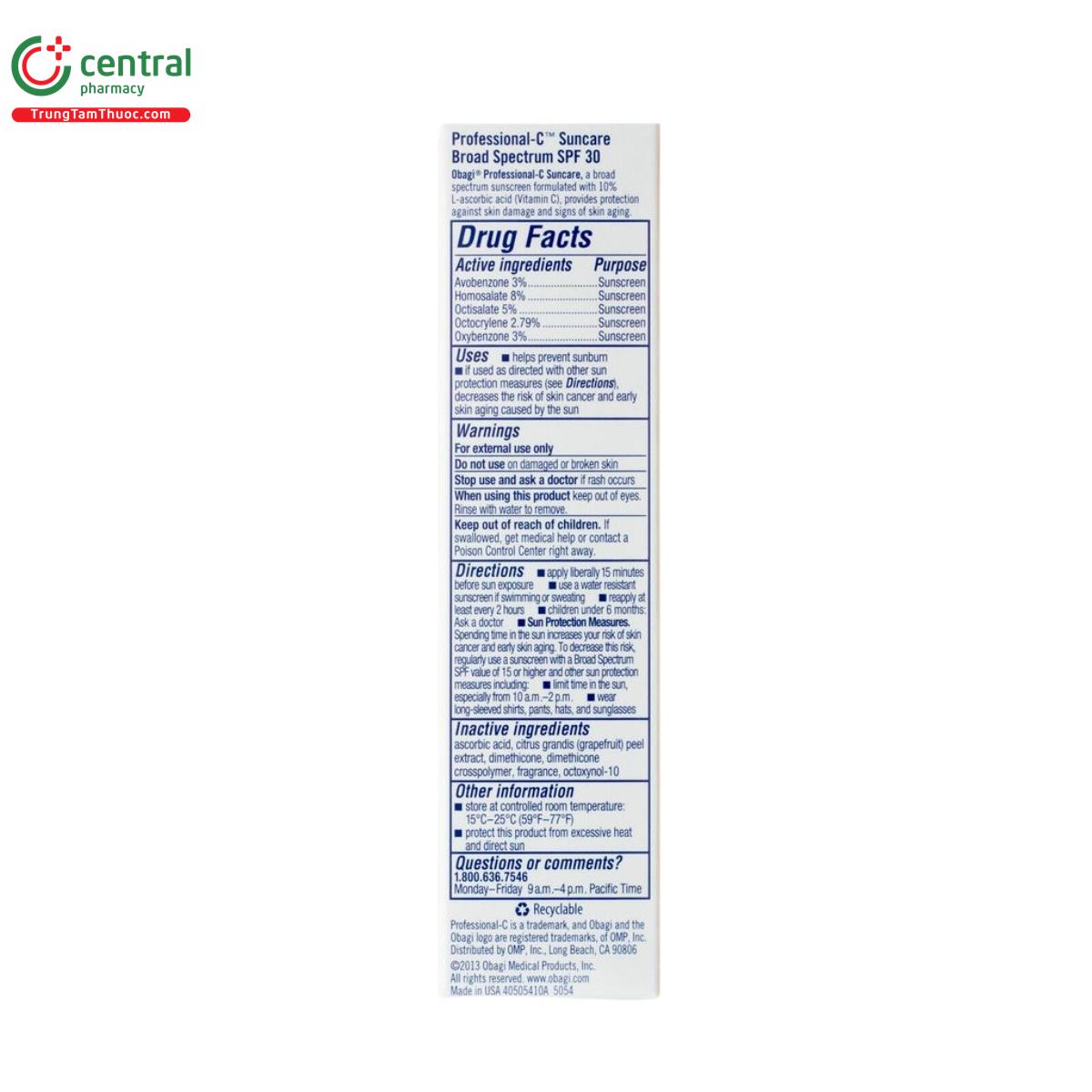 obagi professional c suncare broad spectrum spf 30 sunscreen 5 H3560 obagi professional c suncare broad spectrum spf 30 sunscreen 5 H3560