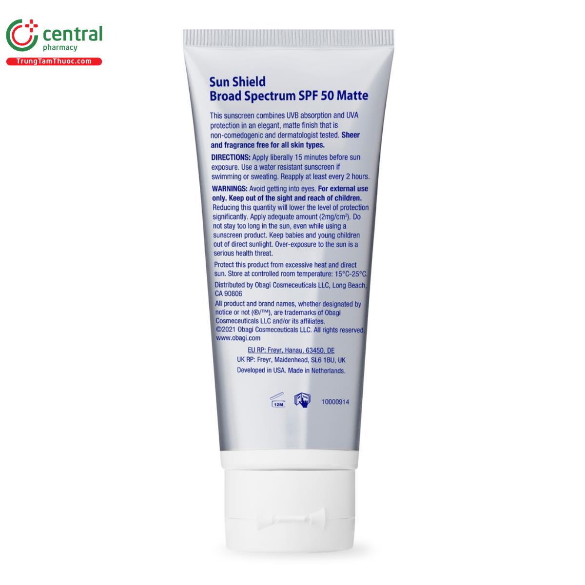 obagi sun shield matte broad spectrum spf 50 premium 2 J3270