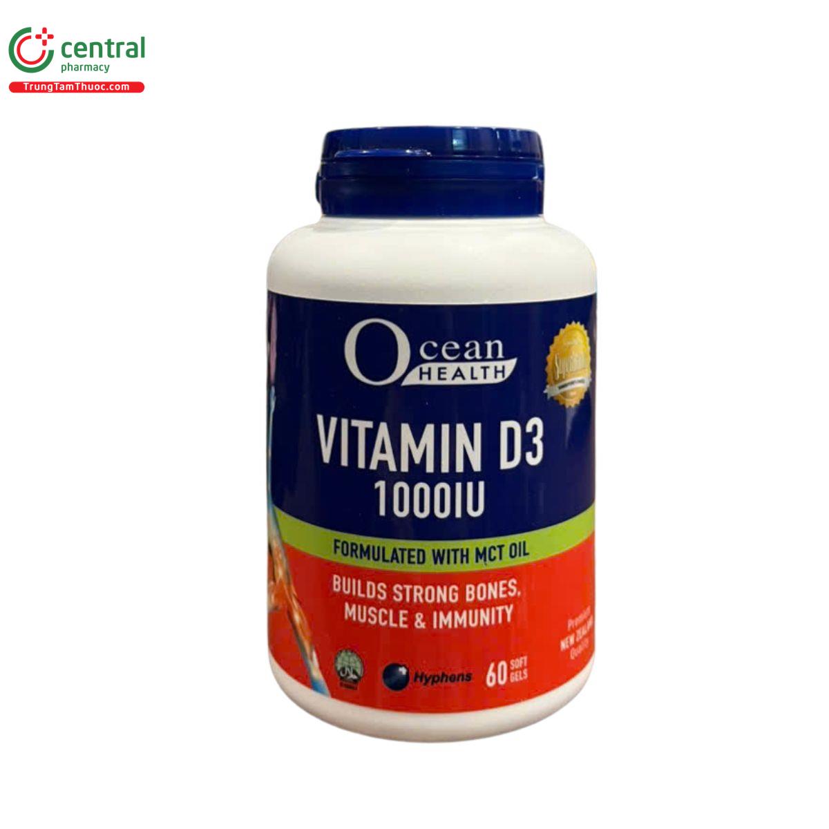 ocean health vitamin d3 1000iu 1 K4452