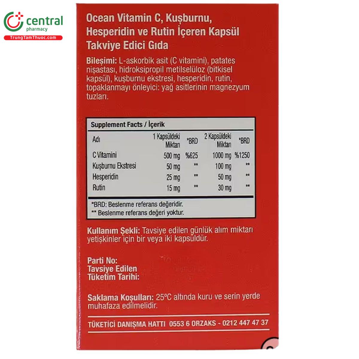 ocean vitamin c 500mg 1 U8663 ocean vitamin c 500mg 1 U8663