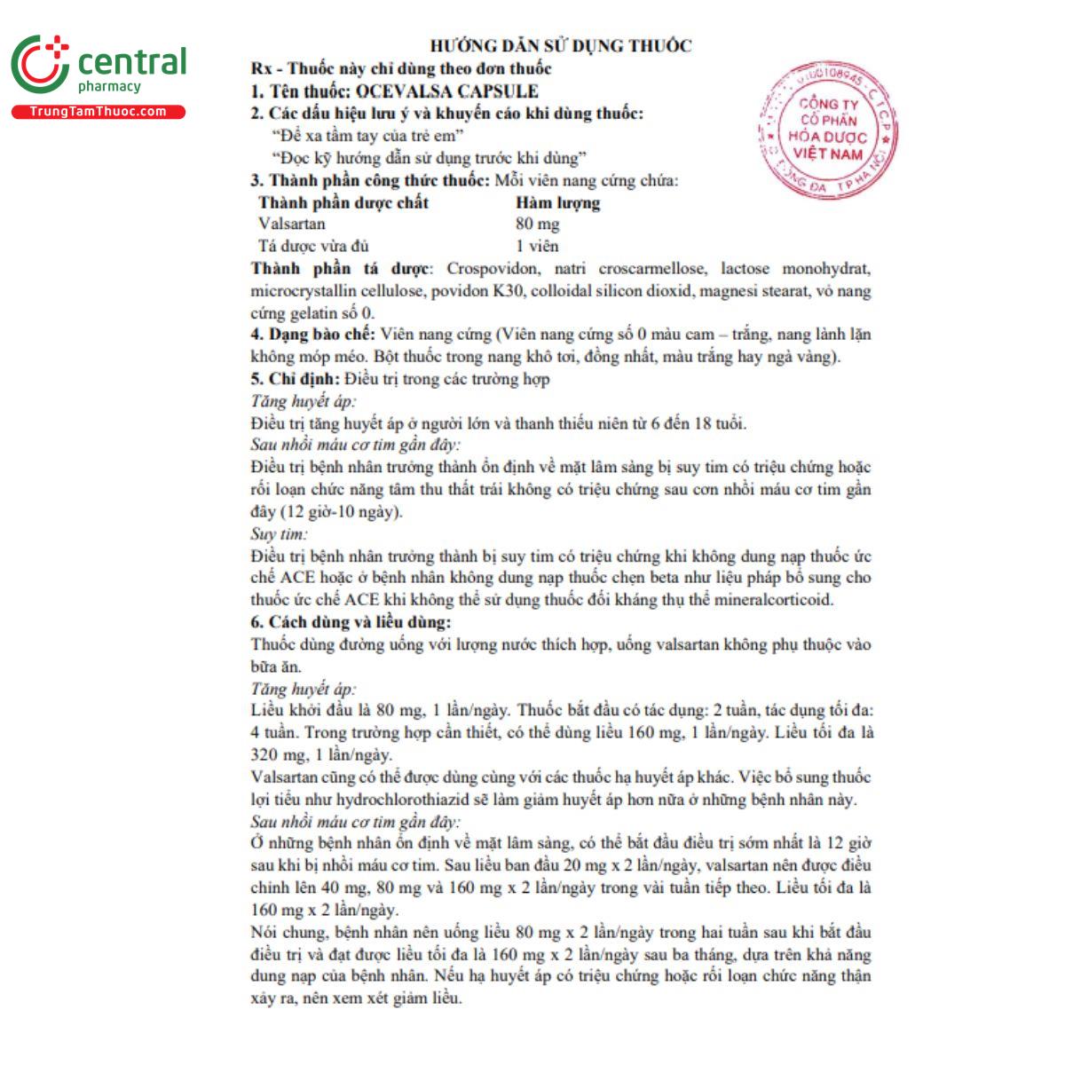 ocevalsa capsule 80mg 4 H2785