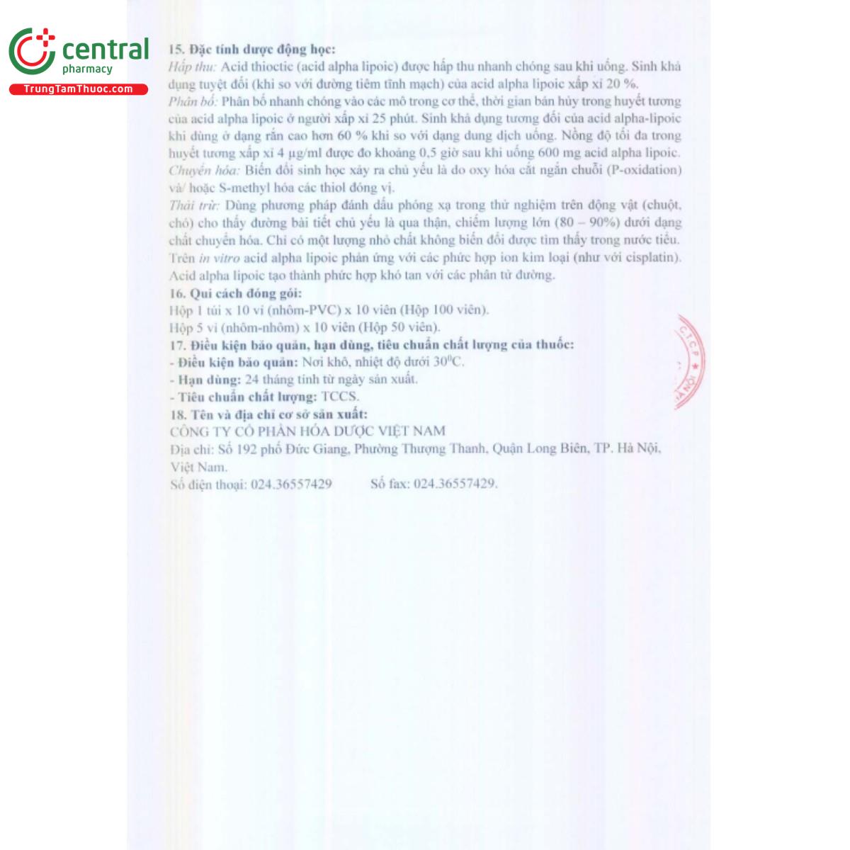 oceviponic 600mg 8 A0531