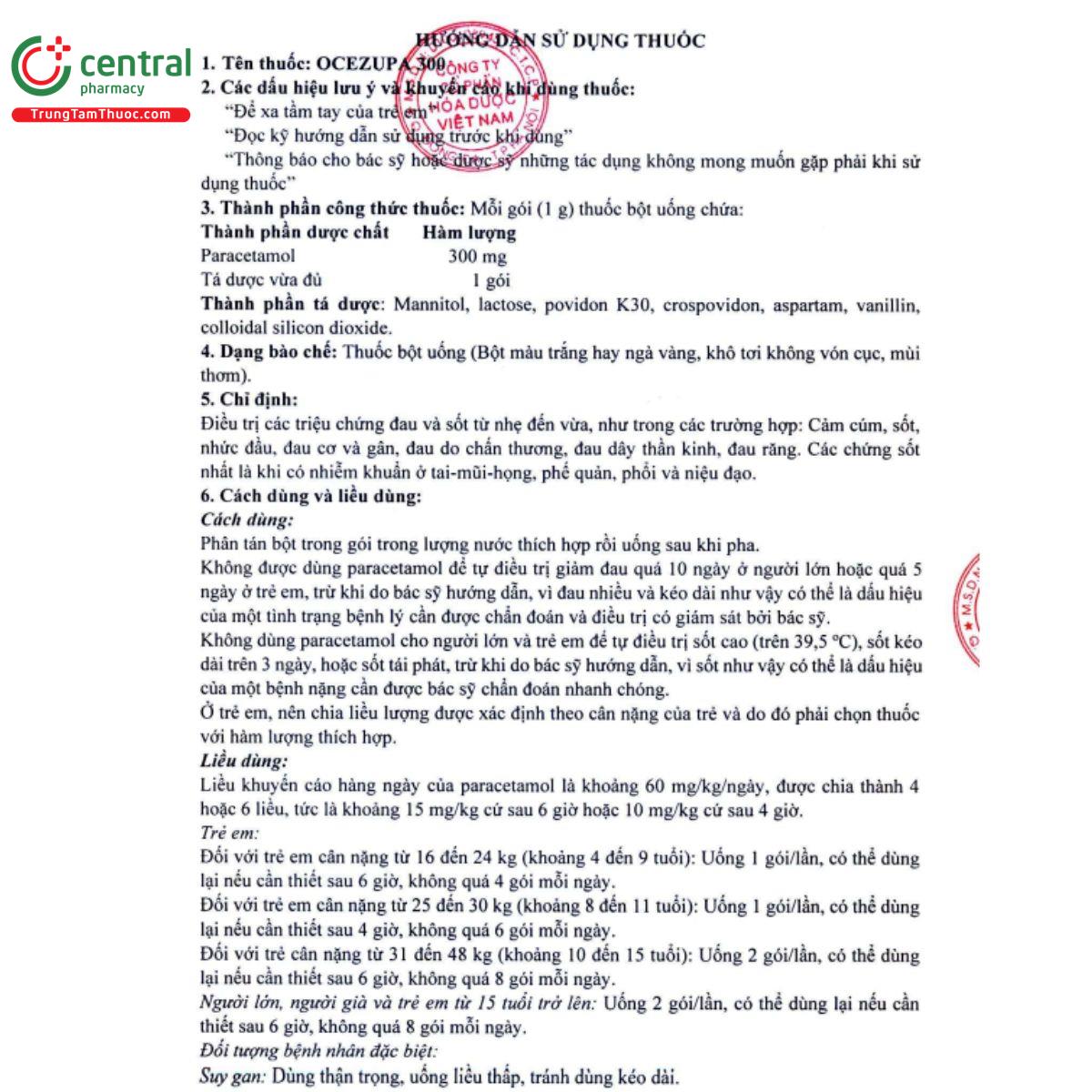 ocezupa 300mg 4 S7110