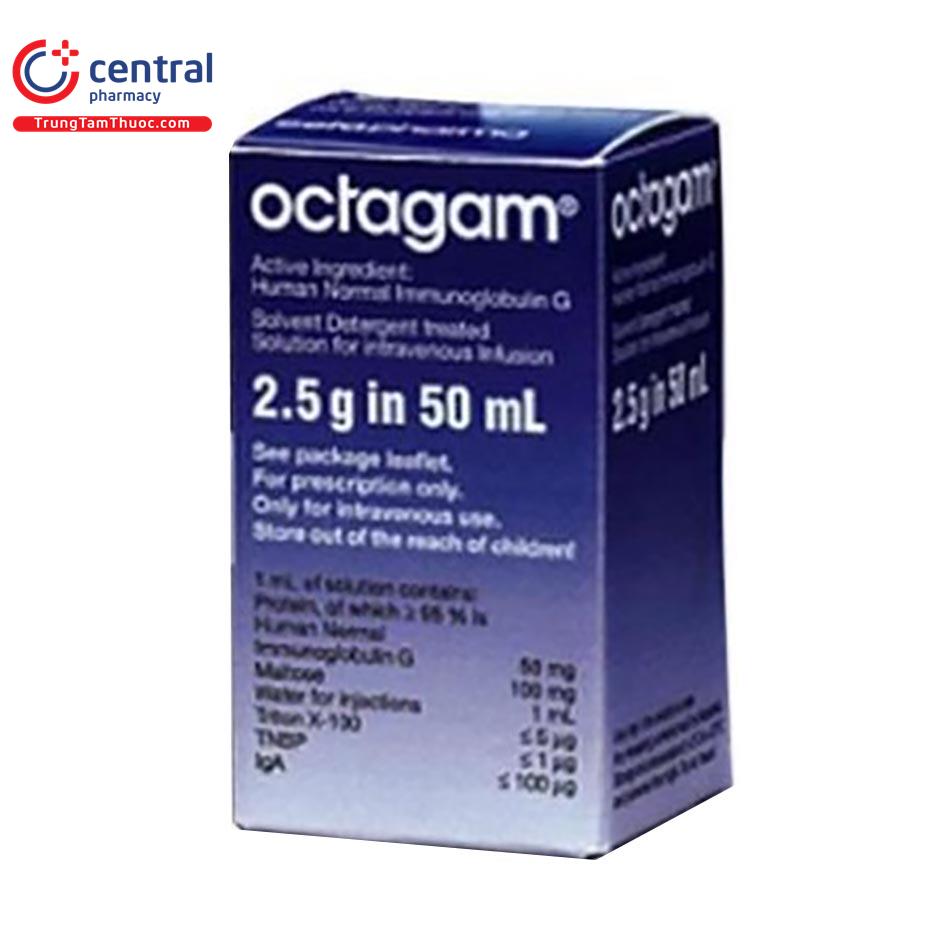 [CHÍNH HÃNG] Thuốc Octagam 2.5g in 50ml - điều trị suy giảm miễn dịch
