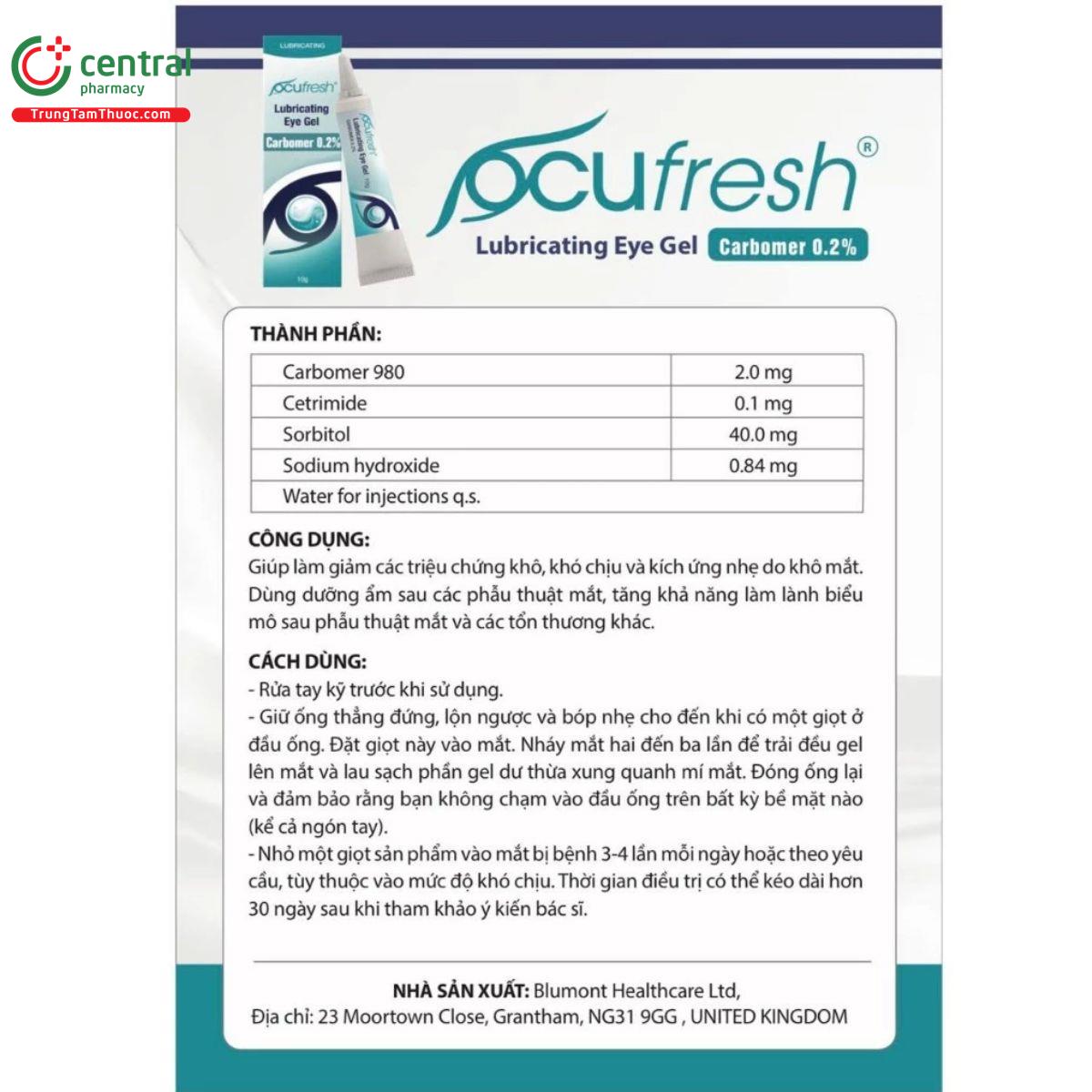 ocufresh lubricating eye gel 7 L4025
