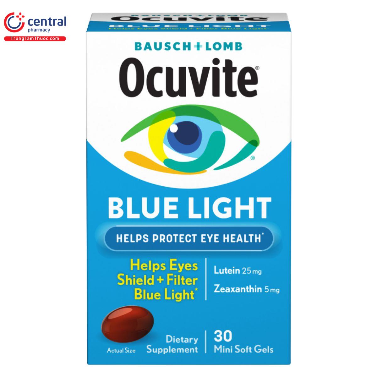 Thuốc Ocuvite Blue Light bảo vệ mắt khỏi tác hại của ánh sáng xanh