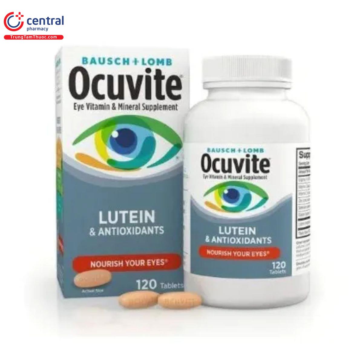 Thuốc Ocuvite Lutein Antioxidants bảo vệ mắt khỏi gốc tự do có hại
