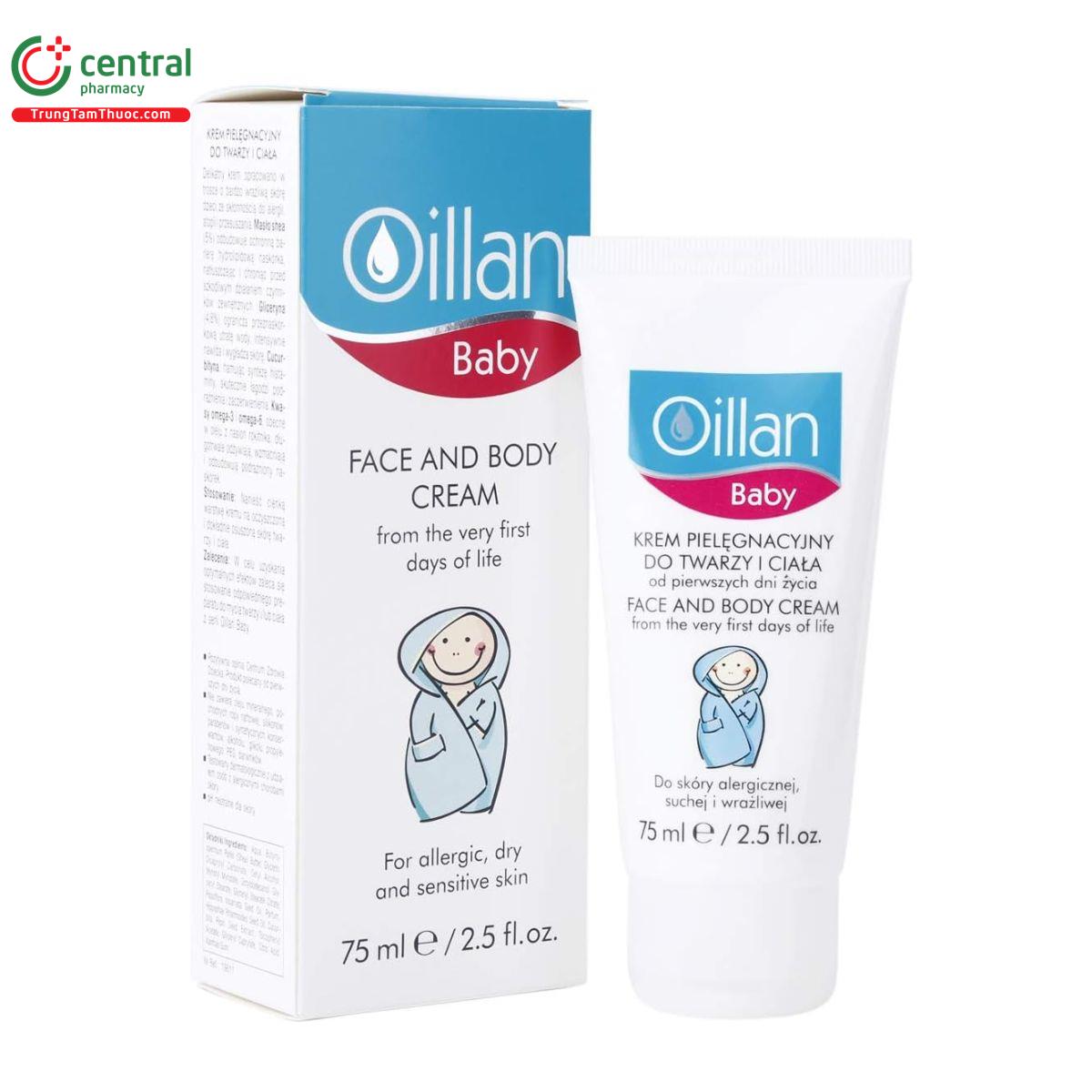 oillan baby face and body cream 1 U8002