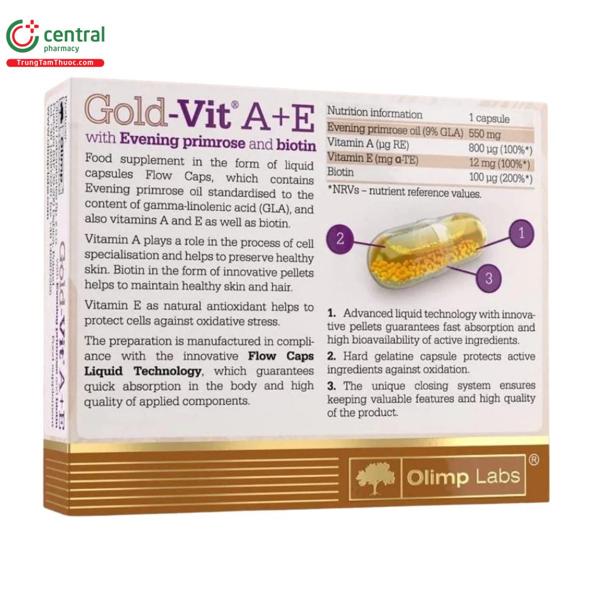olimp labs gold vit a e 2 O5450