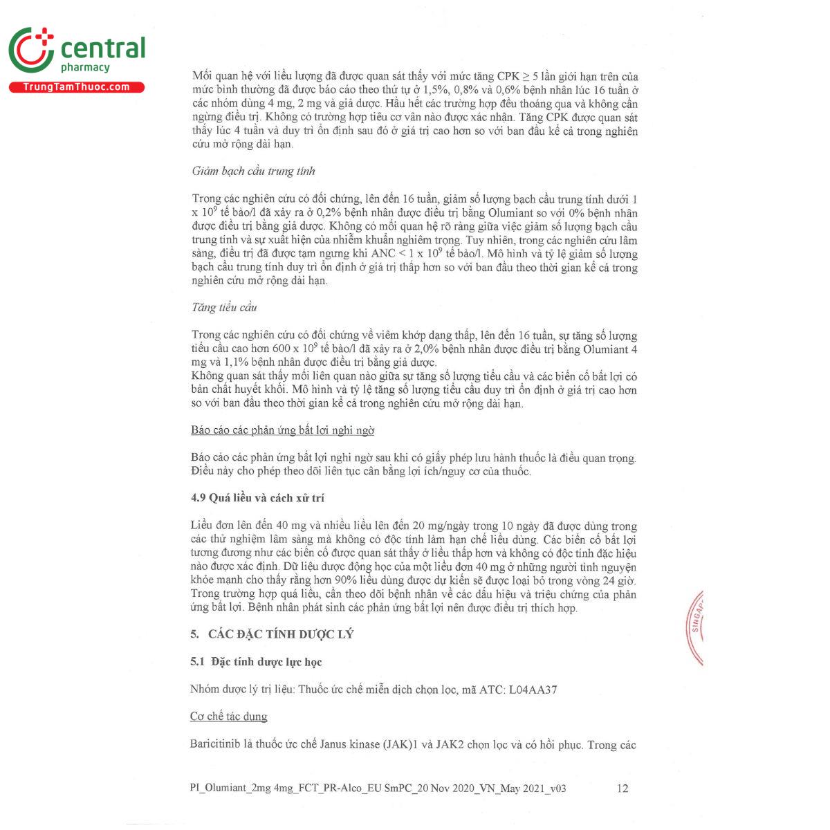 olumiant 2mg 14 A0108 olumiant 2mg 14 A0108