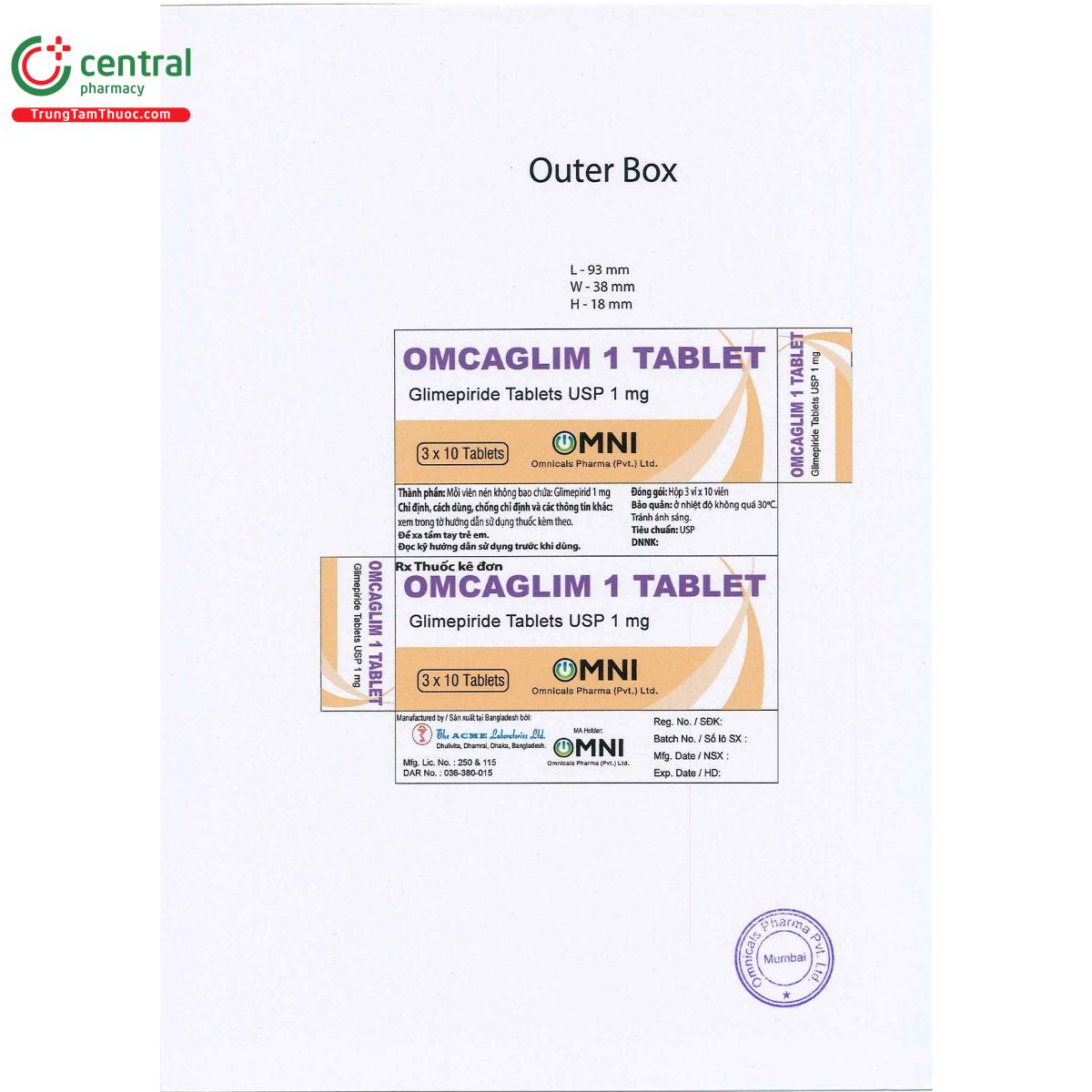 omcaglim 1 tablet 3 U8641 omcaglim 1 tablet 3 U8641