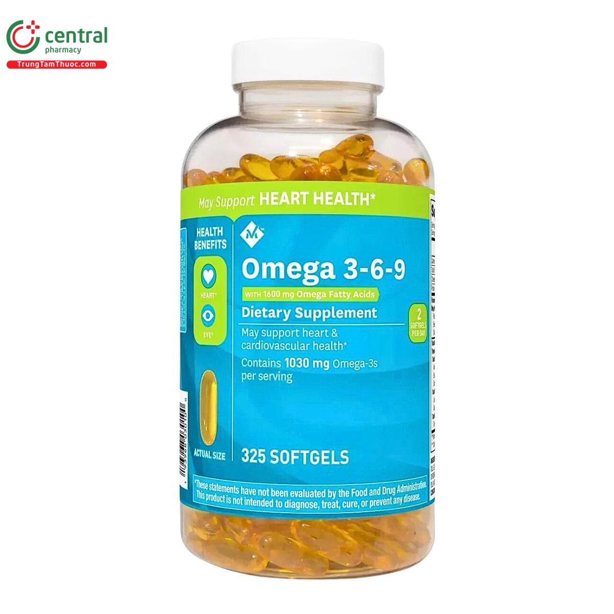 OMEGA 3 6 9 CỦA MỸ VỚI THÀNH PHẦN DƯỠNG CHẤT THIÊN NHIÊN TỐT CHO SỨC KHỎE