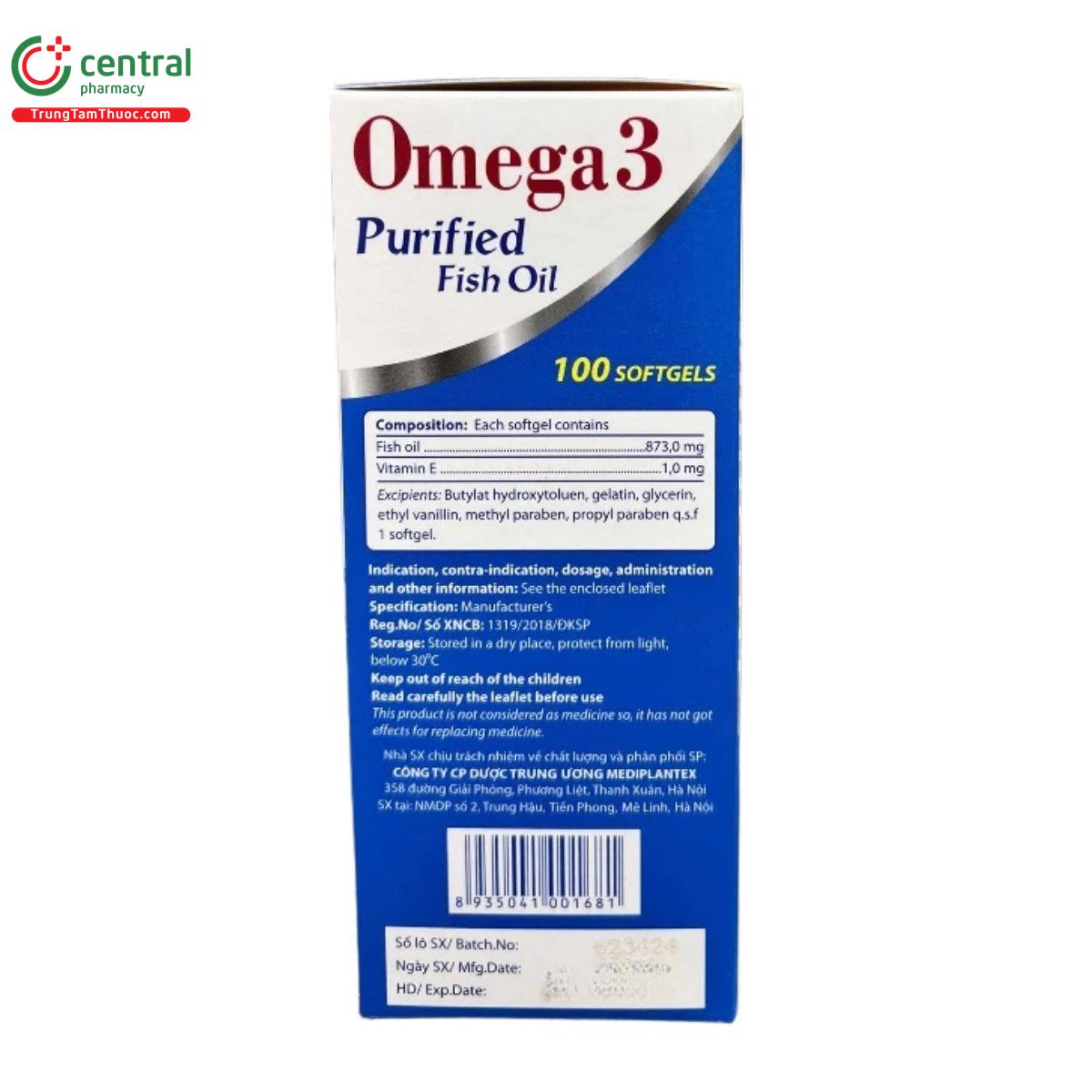 omega 3 purified fish oil 3 I3320