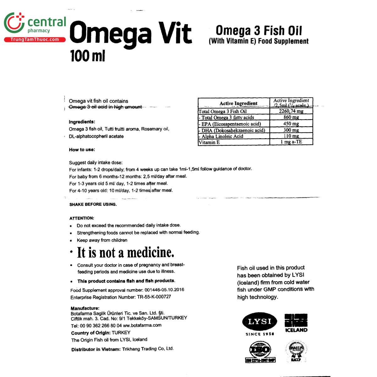 omega vit 15 R6738