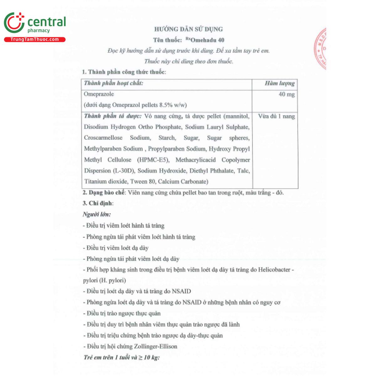 omehadu 40mg 4 N5127