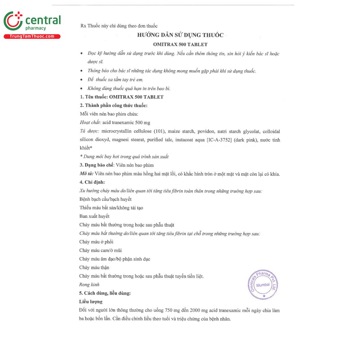 omitrax 500 tablet 4 V8155