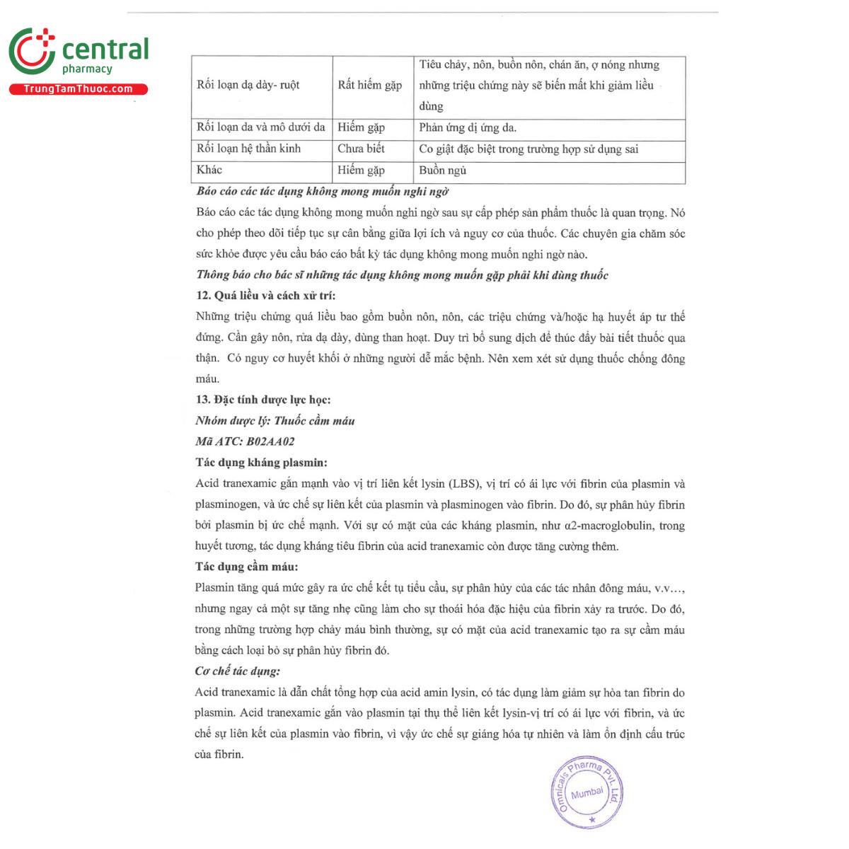 omitrax 500 tablet 8 C0316