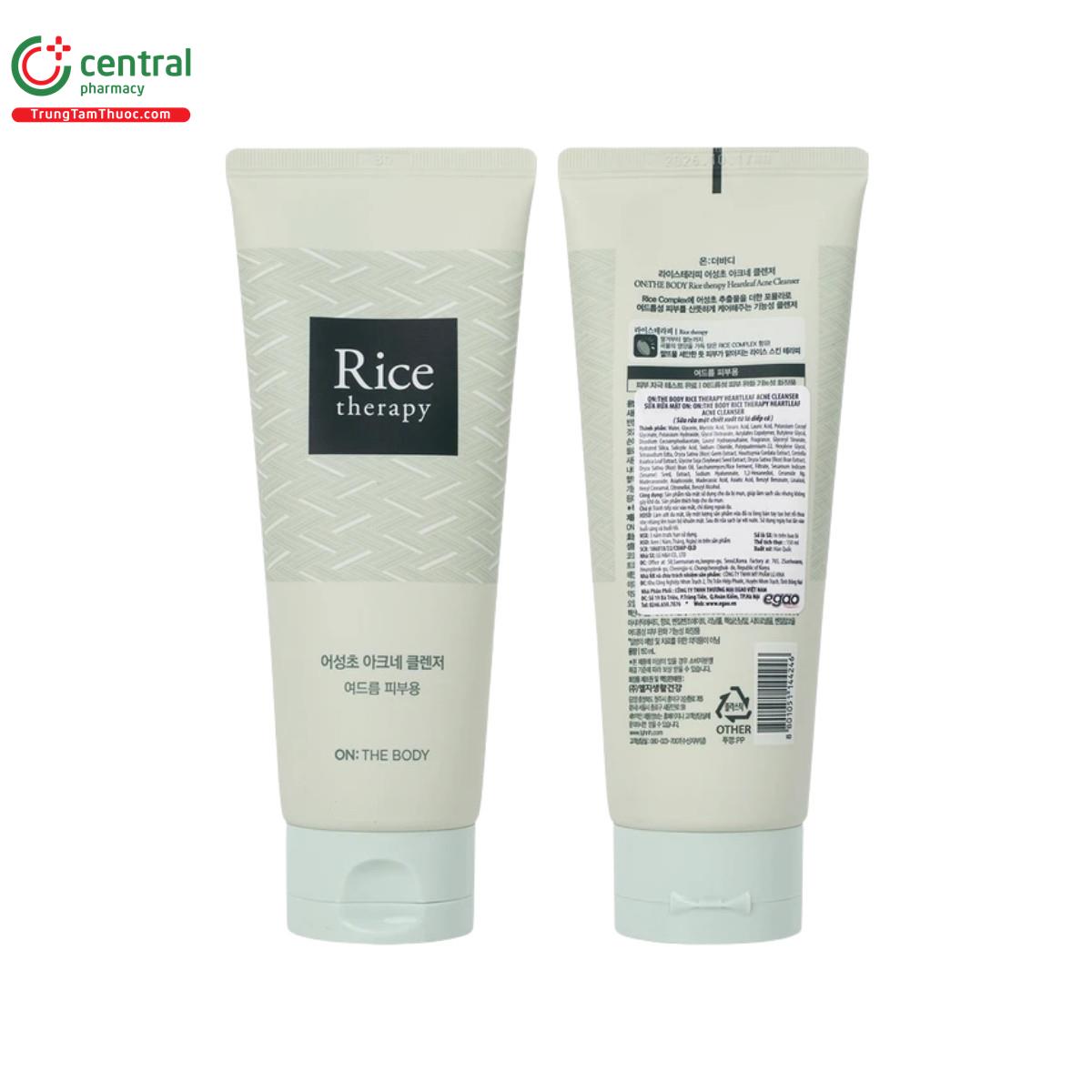on the body rice therapy heartleaf acne cleanser 2 L4406
