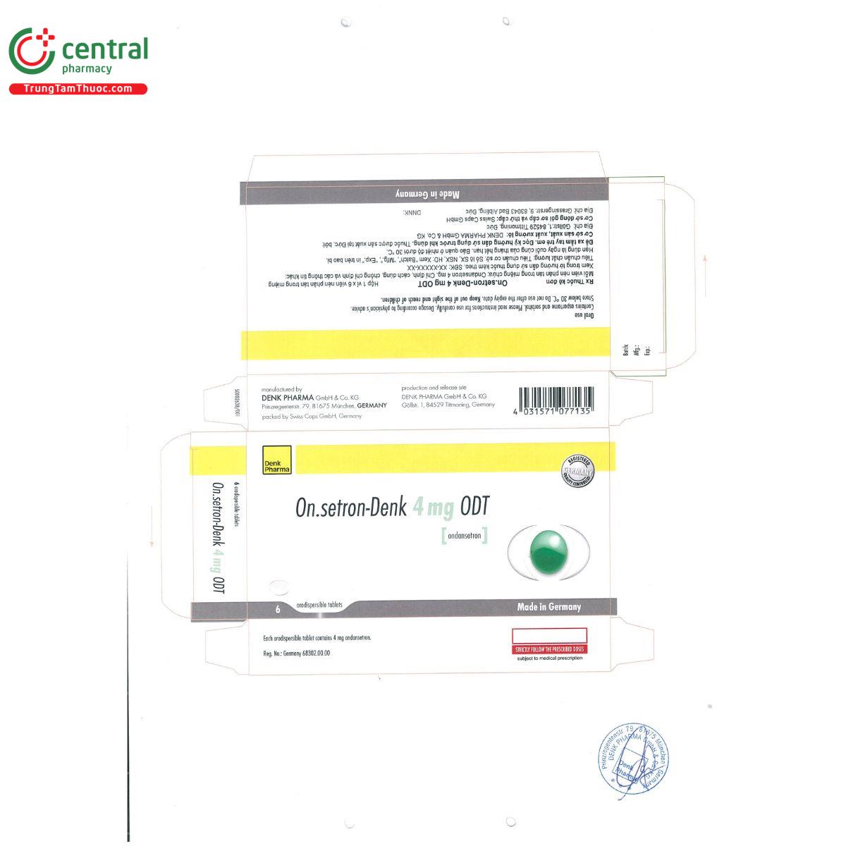 onsetron denk 4mg odt 3 B0562
