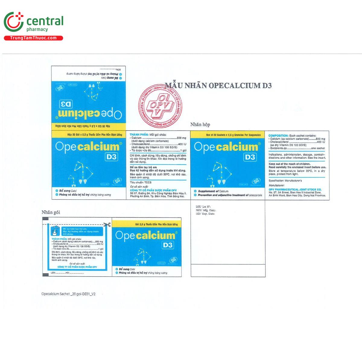 opecalcium d3 3 U8042 opecalcium d3 3 U8042