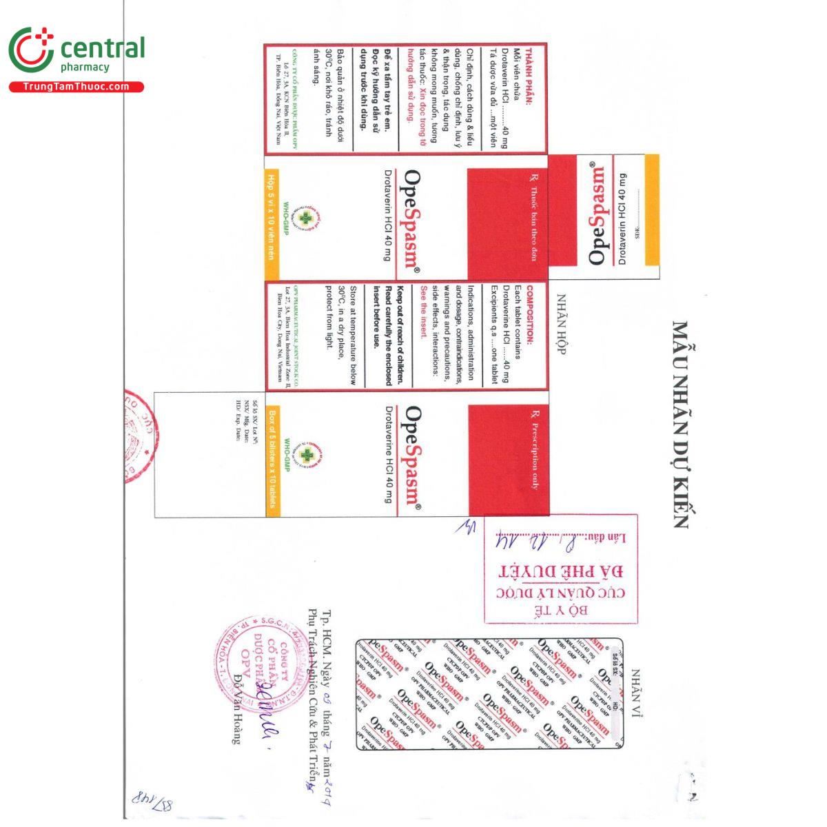 opespasm 40mg 2 L4528 opespasm 40mg 2 L4528