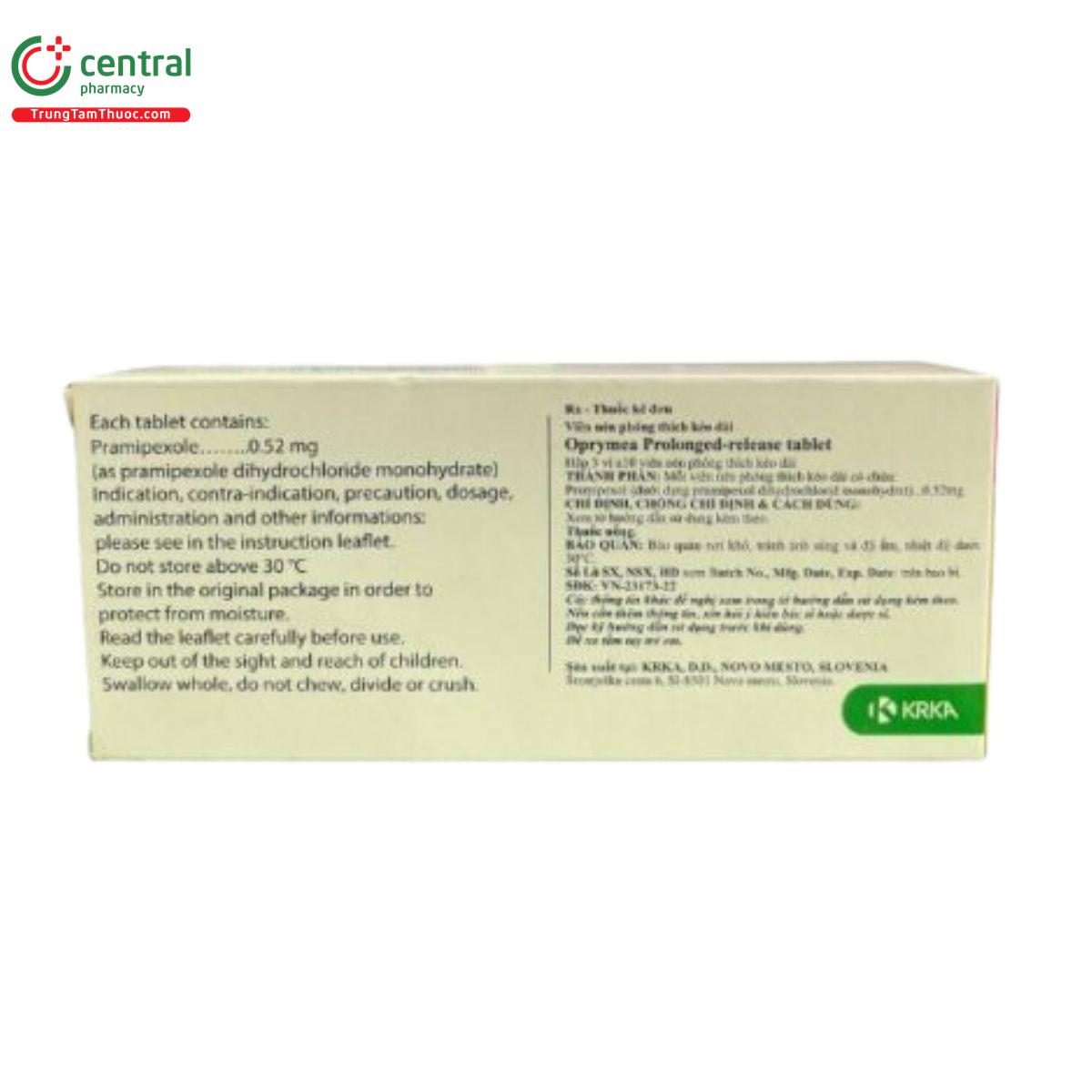 oprymea prolonged release tablet 0 52mg 5 A0648 oprymea prolonged release tablet 0 52mg 5 A0648