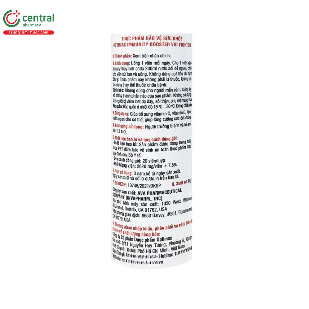 optimax immunity booster vid fighter 5 C0172 optimax immunity booster vid fighter 5 C0172