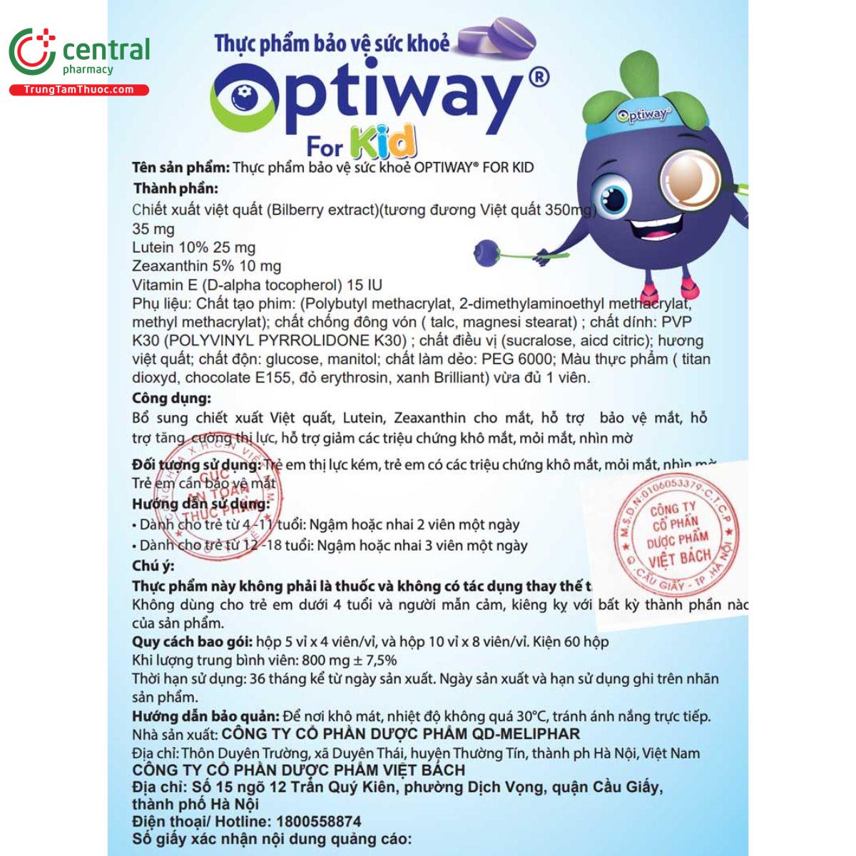 optiway for kid 6 H3467