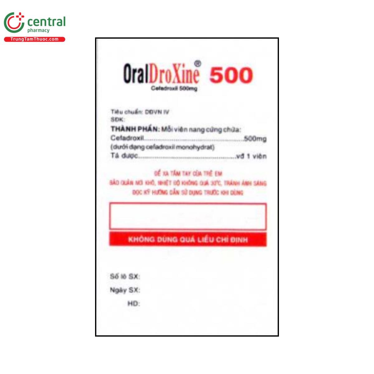 oraldroxine 500 3 N5474 oraldroxine 500 3 N5474