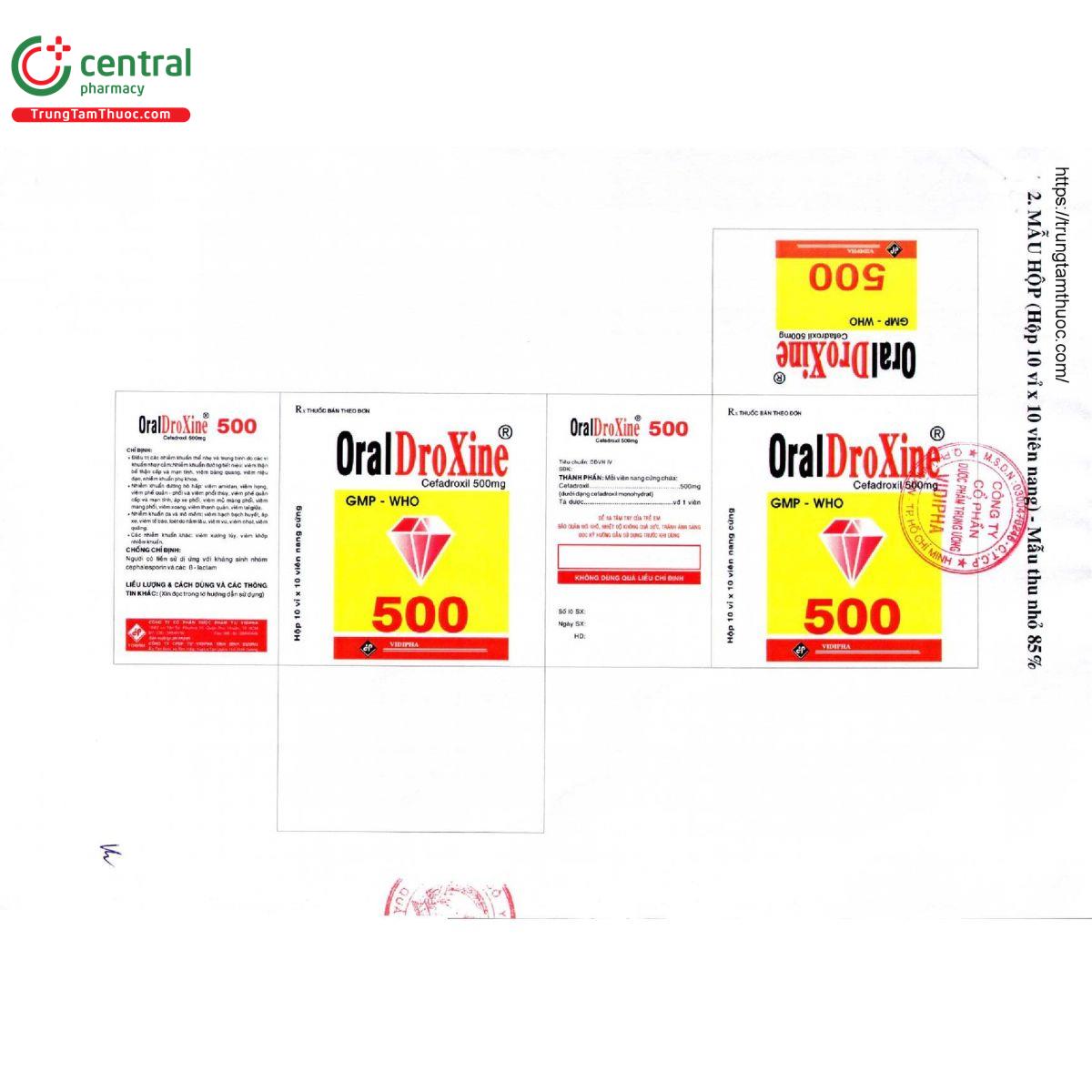 oraldroxine 500 4 U8113 oraldroxine 500 4 U8113