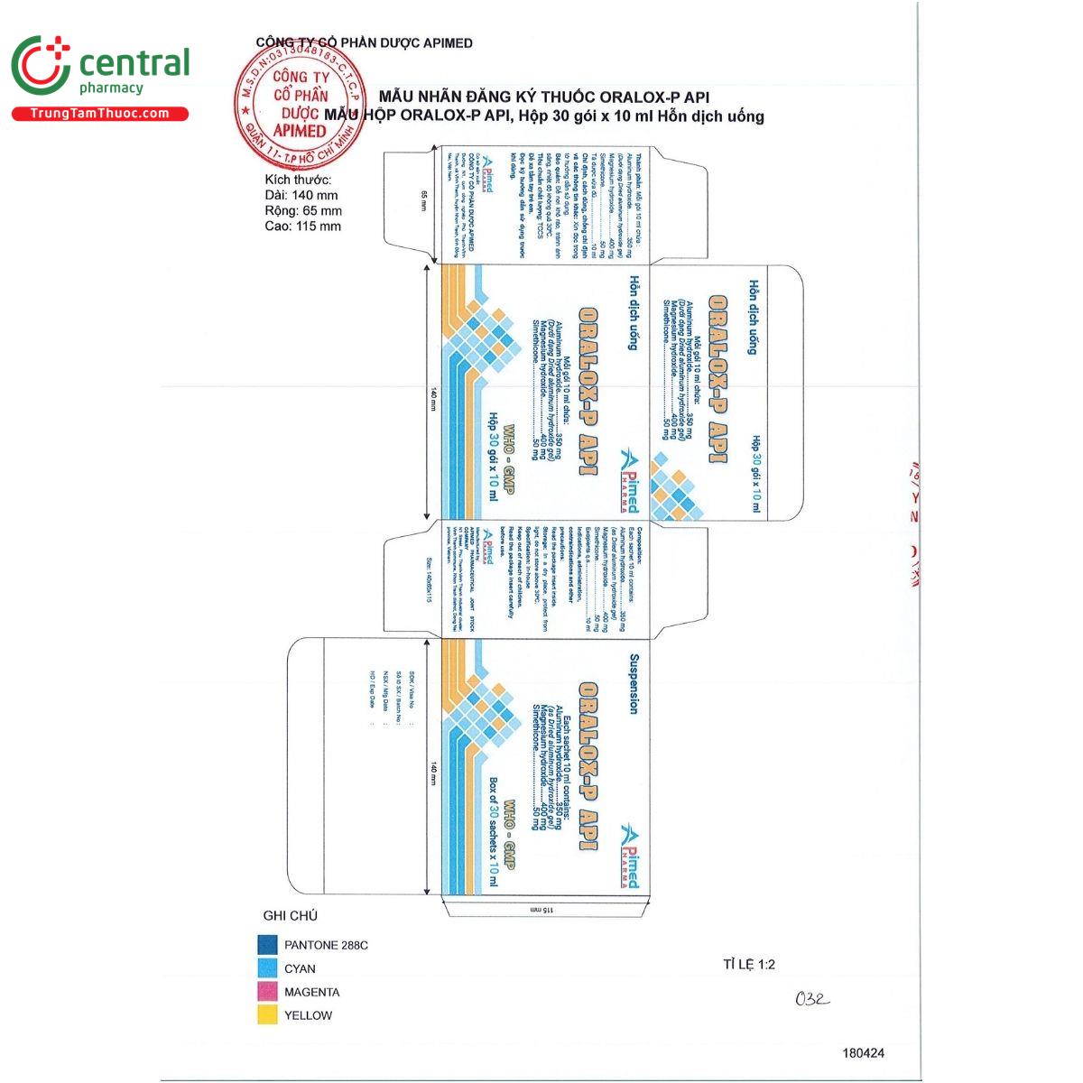 oralox p api 6 M4574