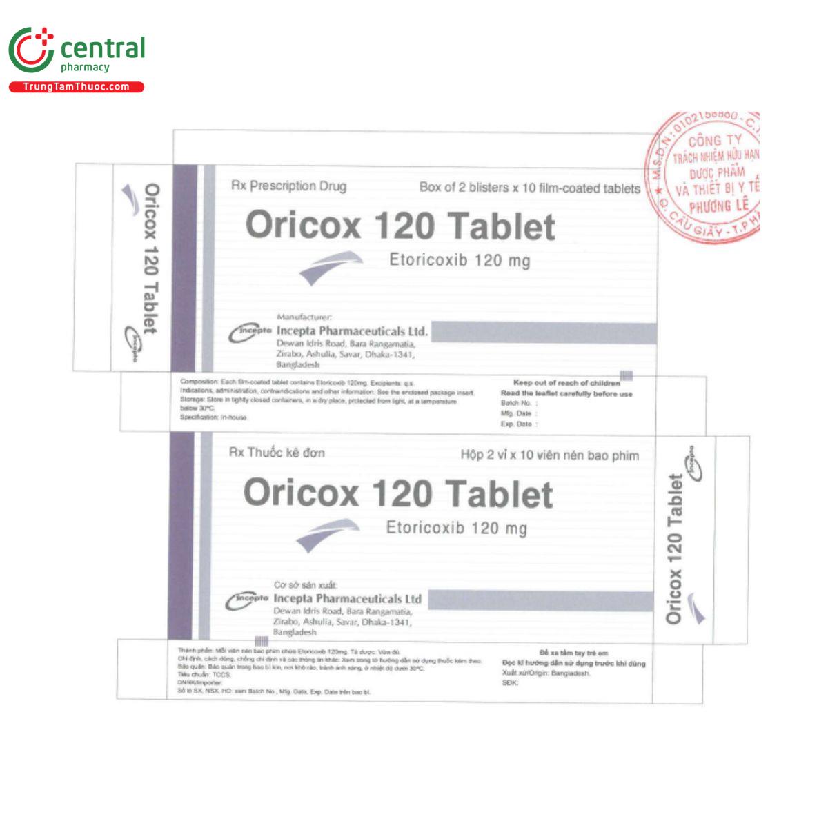 oricox 120 tablet I3837